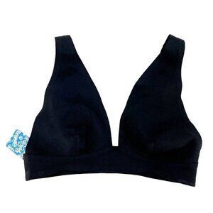 Free People Erin Scuba Bralette Bra Black Size M Medium NWT